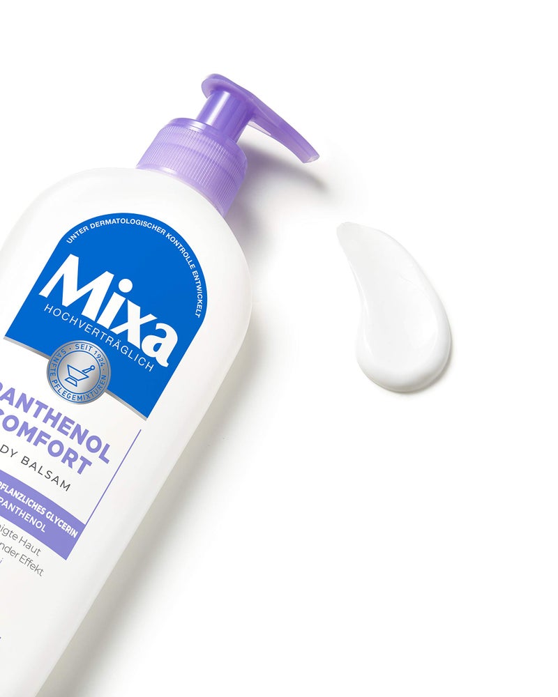 mixa بلسم الجسم مixa بانثينول للراحة وتخفيف الحكة مع بانثينول وغليسرين نباتي للبشرة الحساسة 250 مل - Image 3